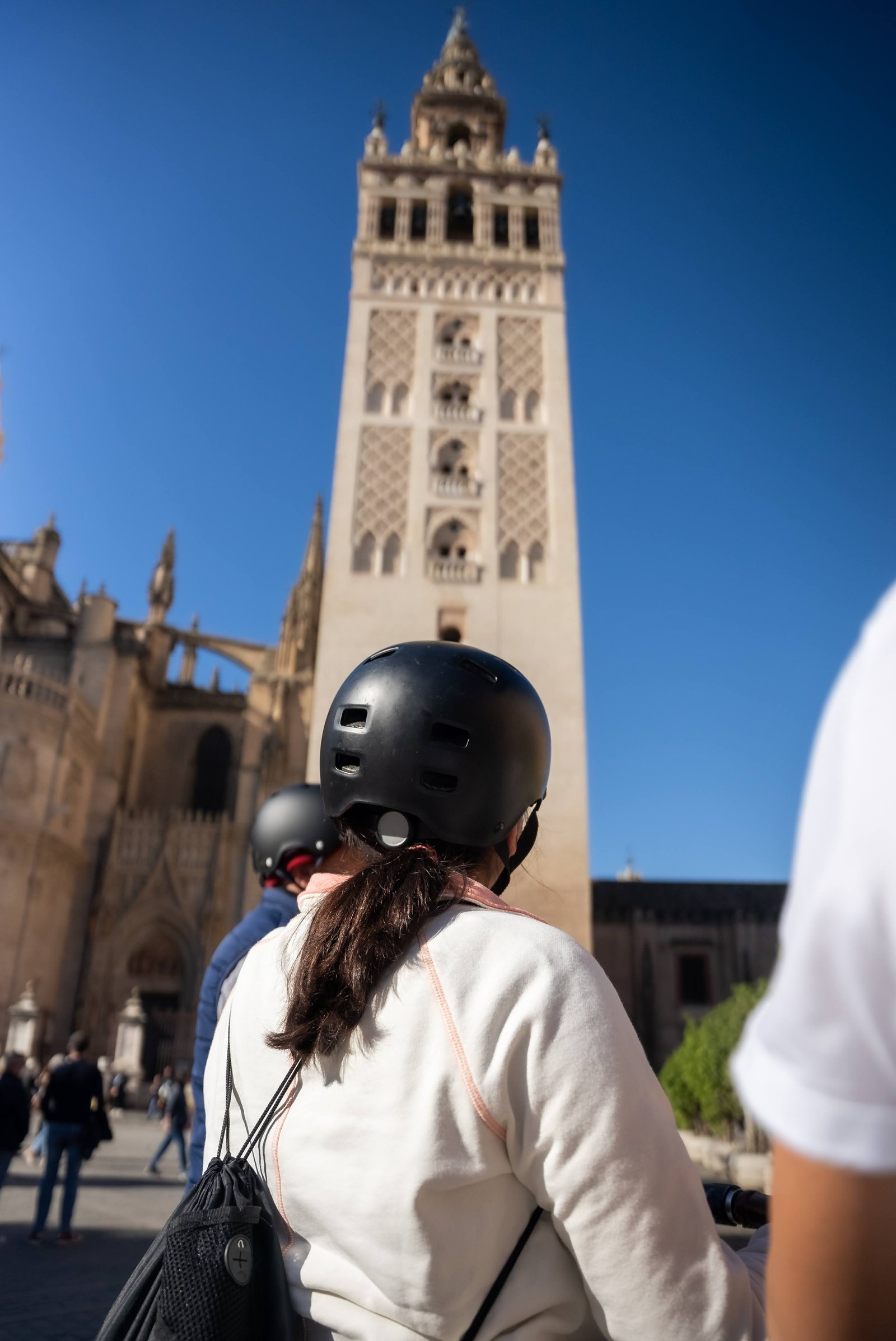 Group learning together before Segway tour