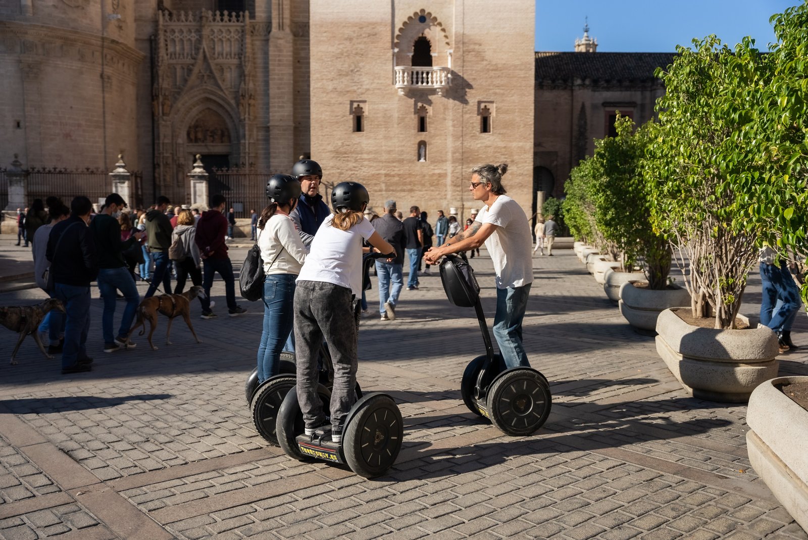 Segway tour through Seville Cathedral area