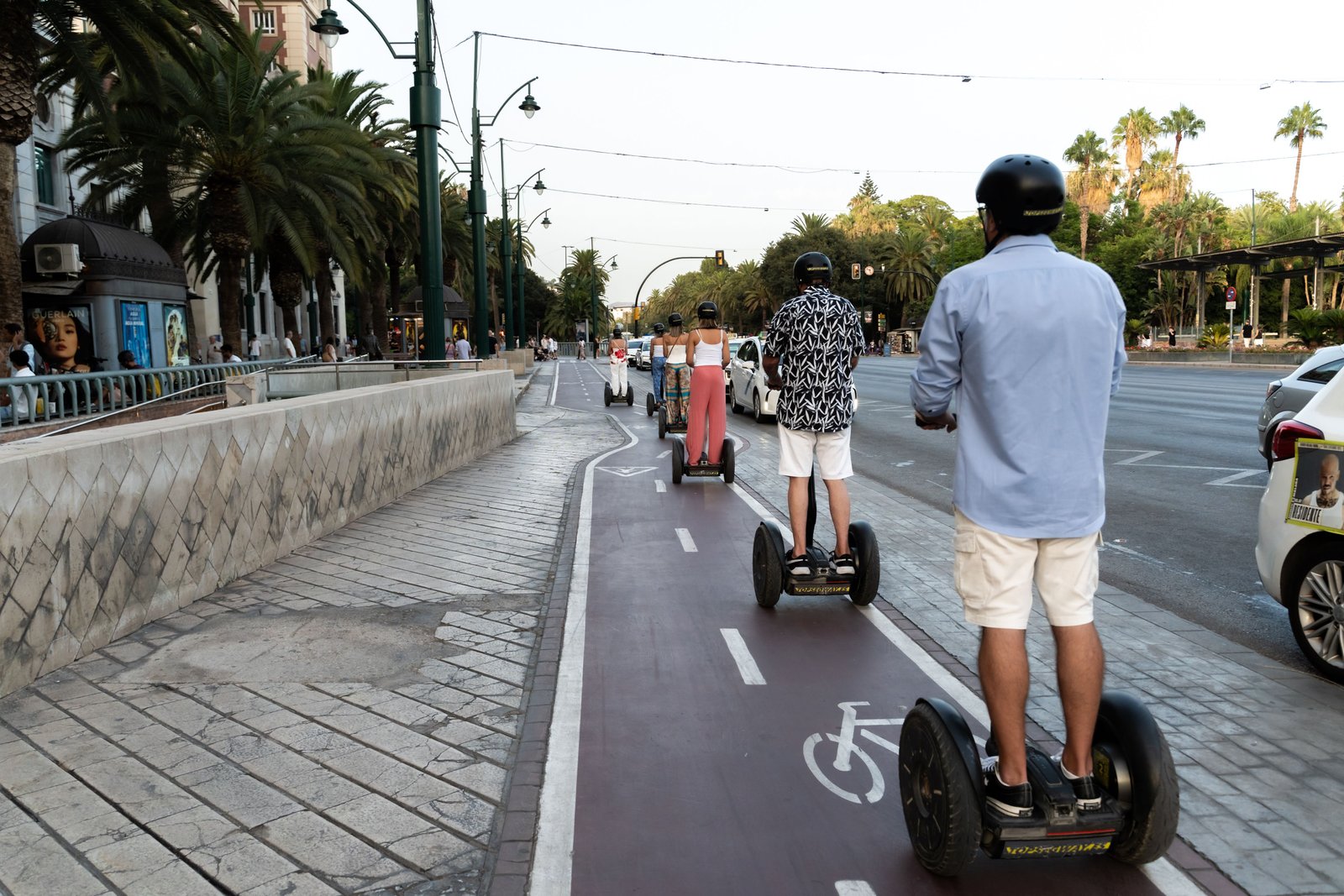 Company group enjoying Segway tour