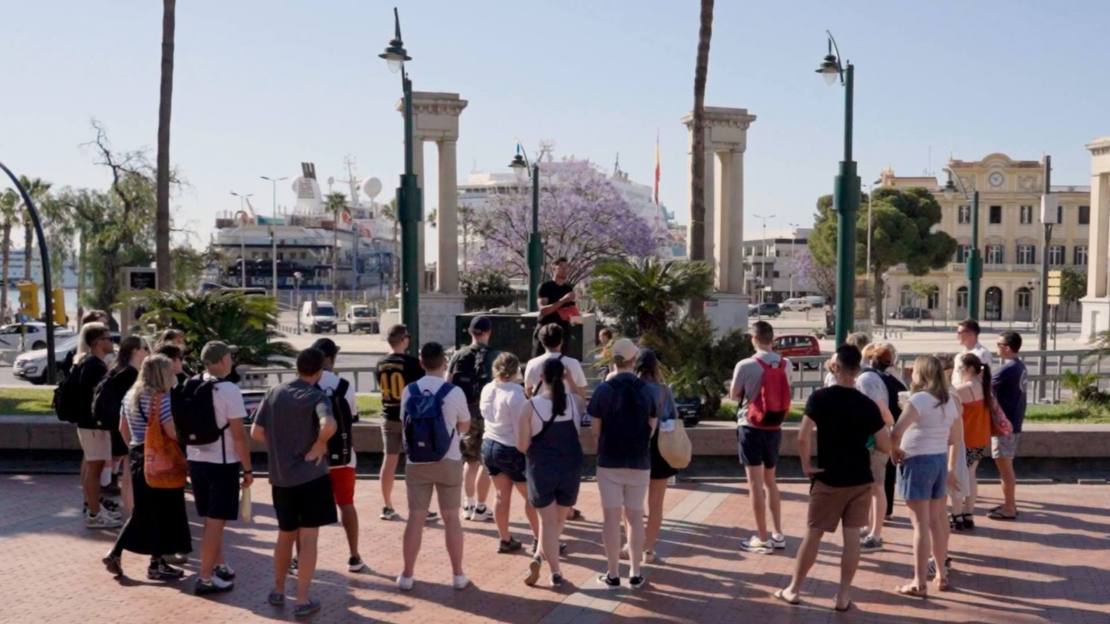 Team building activity with colleagues